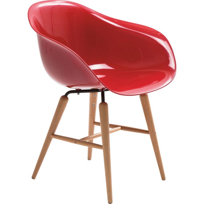 Стул с подлокотниками Forum красного цвета - купить Обеденные стулья по цене 17199.0