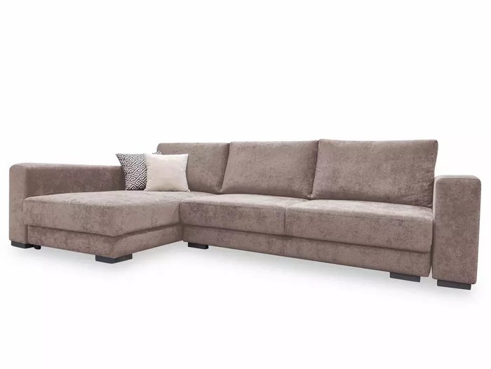 Угловой диван-кровать Мадрид бежевого цвета  - купить Угловые диваны по цене 164070.0