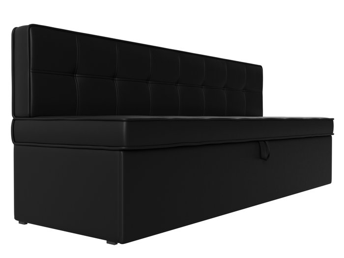 Диван-кровать Техас черного цвета (экокожа) - лучшие Прямые диваны в INMYROOM