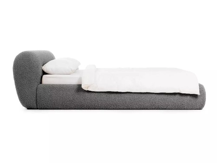 Кровать Sintra 160х200 темно-серого цвета без подъемного механизма  - лучшие Кровати для спальни в INMYROOM