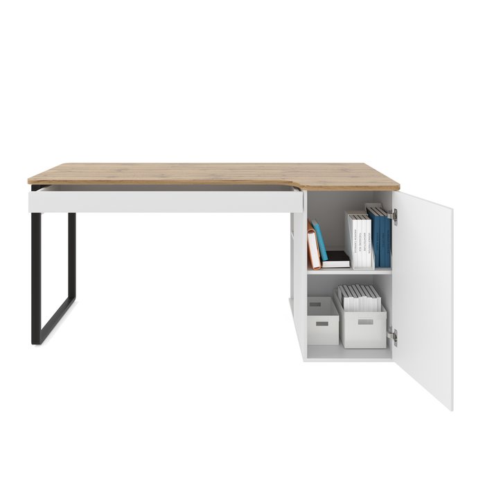 Письменный стол Кассия бело-бежевого цвета - купить Письменные столы по цене 38394.0