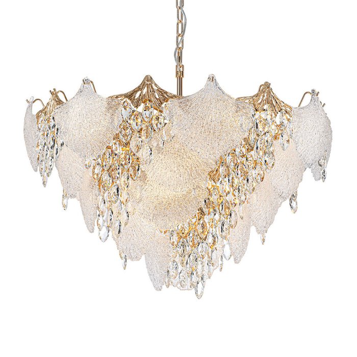 Хрустальная люстра ML.9551.800 GD (хрусталь, цвет прозрачный) - купить Подвесные люстры по цене 160000