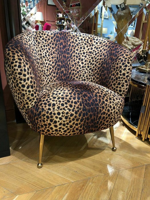Кресло Kellit plain цвета леопард - лучшие Интерьерные кресла в INMYROOM