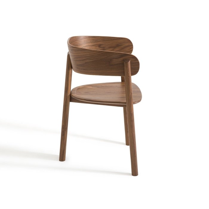 Кресло для столовой из орехового дерева дизайн Э Галлина Marais коричневого цвета - лучшие Обеденные стулья в INMYROOM