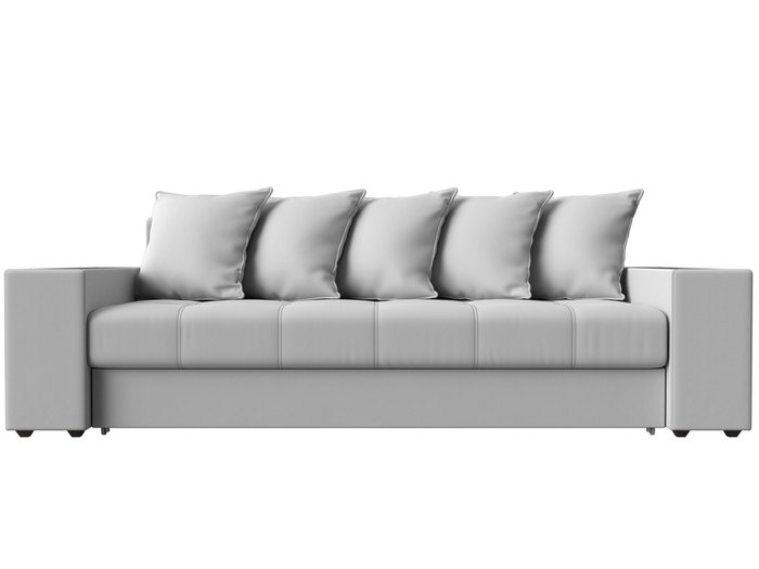 Прямой диван-кровать Дубай белого цвета (экокожа) - купить Прямые диваны по цене 51990.0