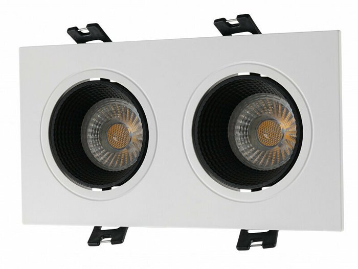 Встраиваемый светильник DK3020WB DK3072-WH+BK (пластик, цвет черный)