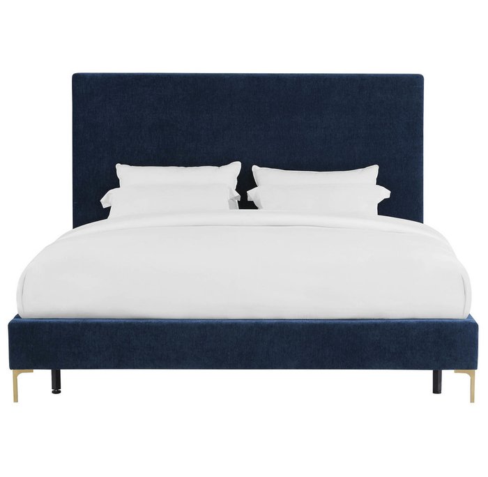 Кровать Mark 160х200 синего цвета 
