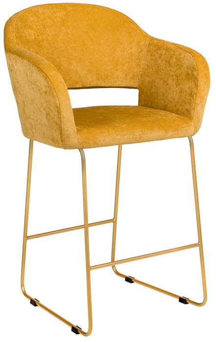 Барный стул Oscar желтого цвета