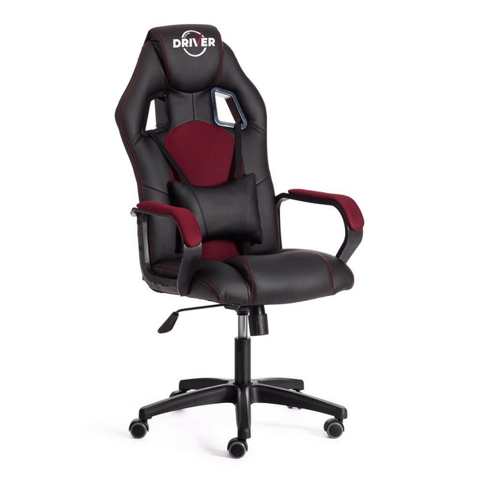 Игровое кресло Driver черно-бордового цвета