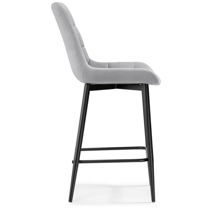 Стул полубарный Алст светло-серого цвета - купить Барные стулья по цене 6550.0