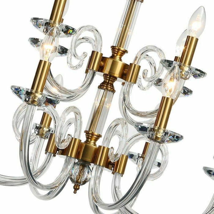 Люстра подвесная хрустальная Stilfort 1050/03/12P серия Glass - лучшие Подвесные люстры в INMYROOM