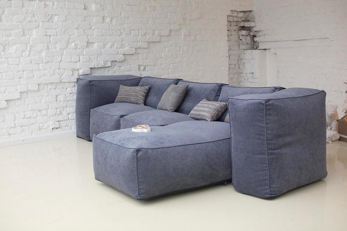 Модульный диван Yolande с подлокотниками-пуфами - купить Бескаркасная мебель по цене 128150.0