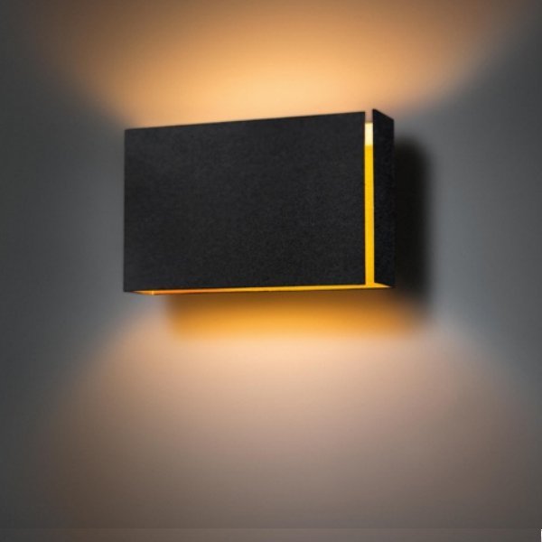 Светильник настенный Modular Split large LED, черный/золотой
