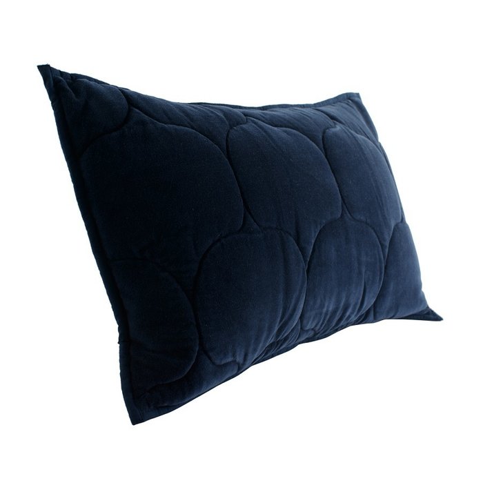 Чехол на подушку бархатный Хвойное утро темно-синего цвета - купить Декоративные подушки по цене 1750.0