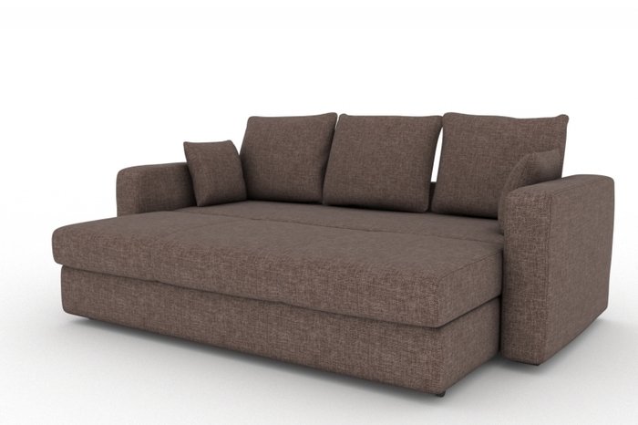 Прямой диван-кровать Liverpool коричневого цвета - купить Прямые диваны по цене 15500.0