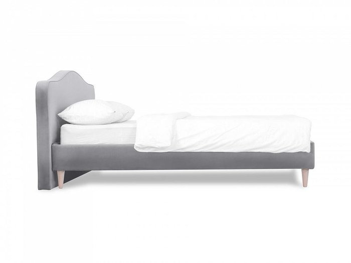 Кровать Queen II Elizabeth L 160х200 серого цвета - купить Кровати для спальни по цене 48500.0