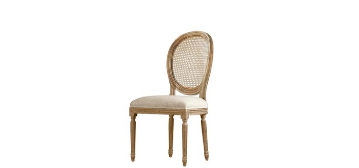 Стул с ротанговым плетением "Louis rattan side chair"