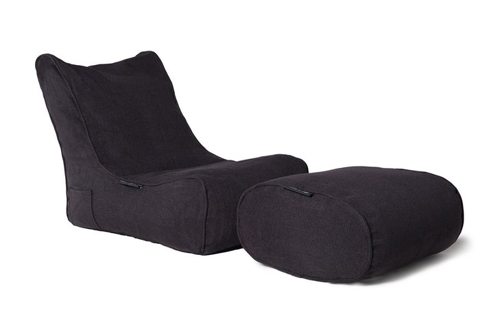 кресло Бин бэги Ambient Lounge Evolution Sofa - Black Sapphire (черный) - купить Бескаркасная мебель по цене 9990.0