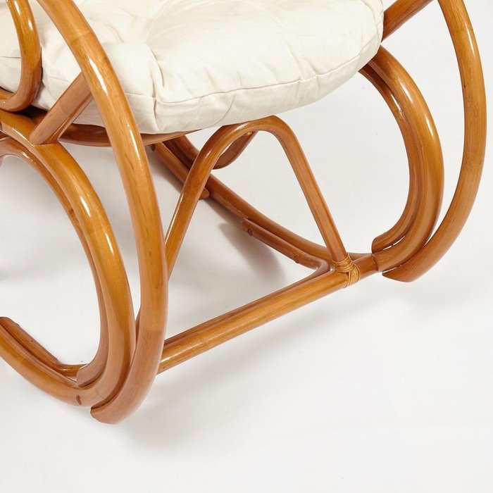 Кресло-качалка Vienna светло-коричневого цвета - лучшие Интерьерные кресла в INMYROOM