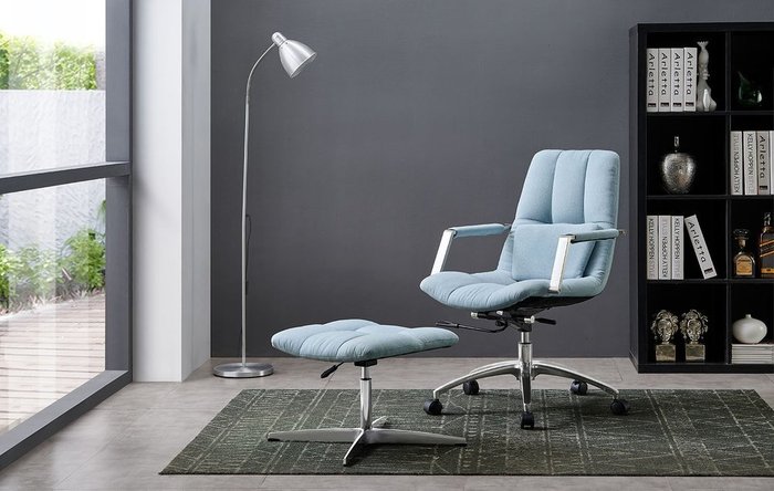 Кресло Taylor голубого цвета - лучшие Офисные кресла в INMYROOM