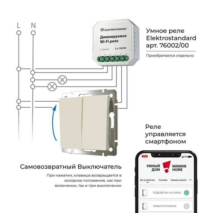 Выключатель двухклавишный с самовозвратом слоновая кость W1122403 Встраиваемые механизмы слоновая кость - лучшие Выключатели в INMYROOM Выключатель двухклавишный с самовозвратом слоновая кость W1122403 Встраиваемые механизмы слоновая кость - лучшие Выключатели в INMYROOM