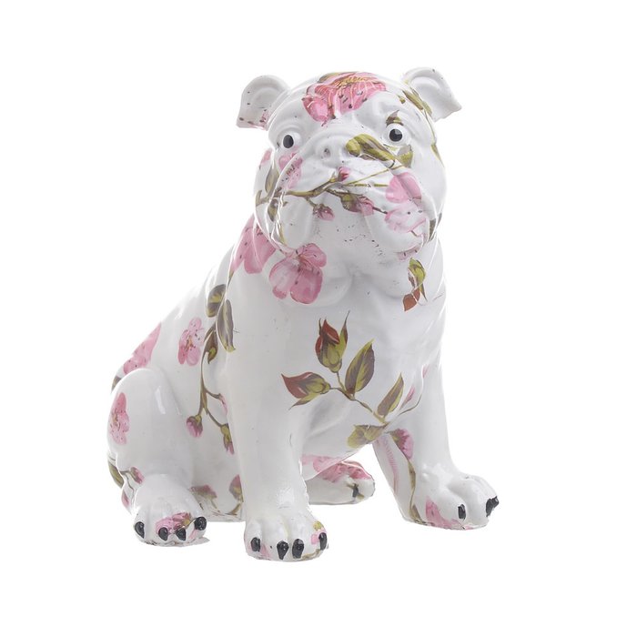 Статуэтка Dog бело-розового цвета