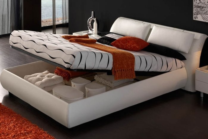 Двухспальная кровать Meg 160х200 - купить Кровати для спальни по цене 120600.0