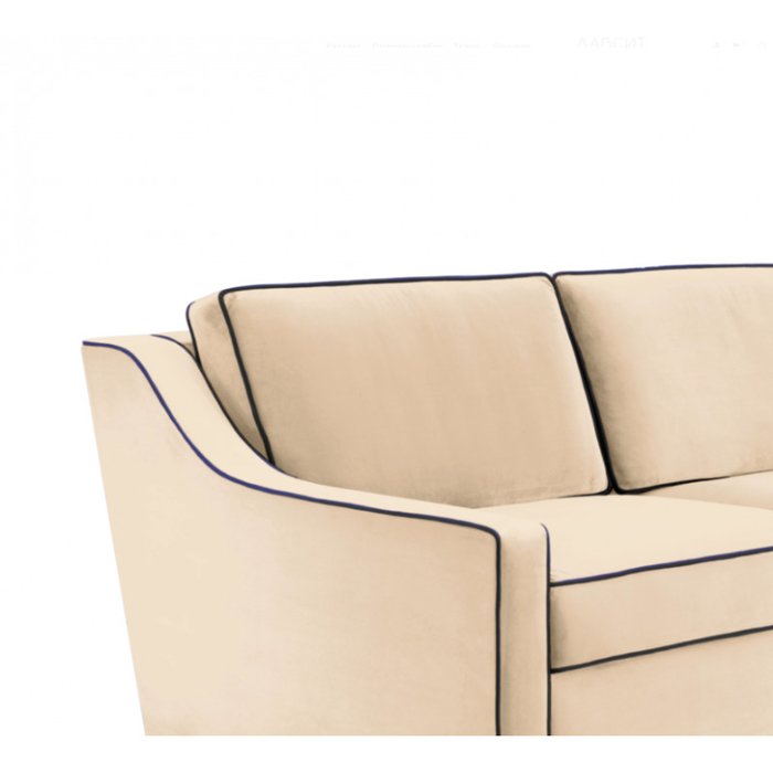 Прямой диван Франциско M бежевого цвета - купить Прямые диваны по цене 79400.0