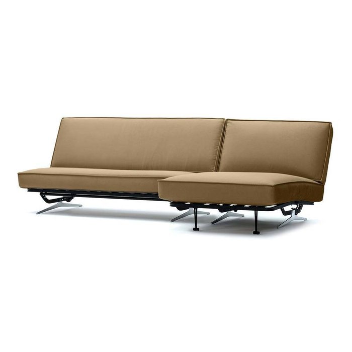 Угловой диван-кровать Арни Galaxy темно-бежевого цвета - купить Угловые диваны по цене 41990.0