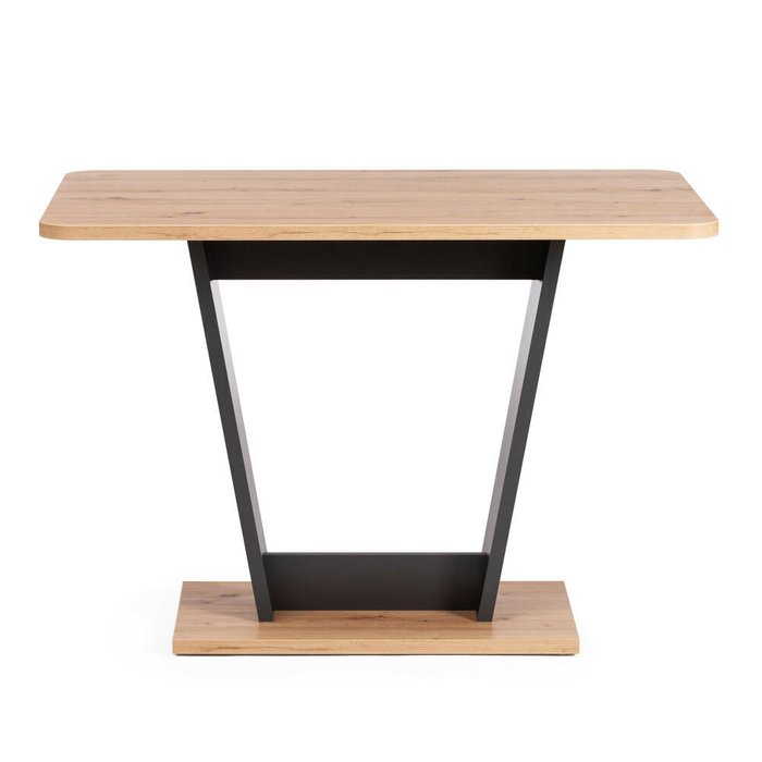 Стол обеденный Tibi бежево-черного цвета - лучшие Обеденные столы в INMYROOM