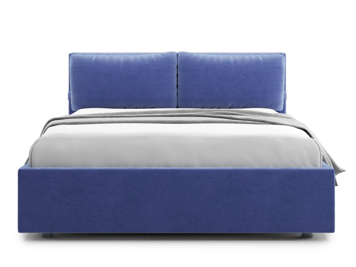 Кровать Trazimeno 140х200 синего цвета с подъемным механизмом - купить Кровати для спальни по цене 39000.0