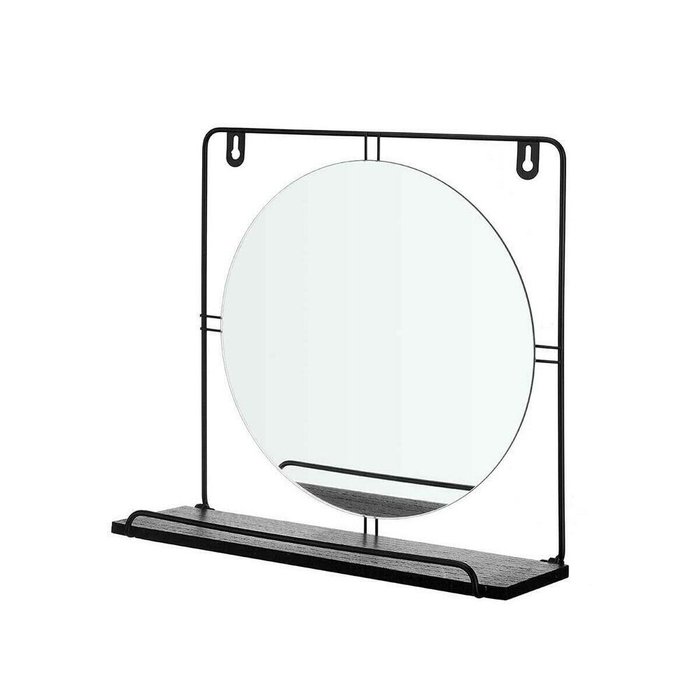 Настенное зеркало HA20XJLM0058B Чёрный 33,7 x 30 x 10 cm круги (4 штук) - купить Настенные зеркала по цене 6559.0
