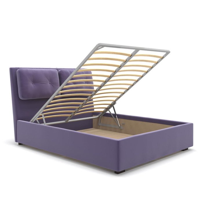 Кровать Freya с подъемным механизмом фиолетовая 160х200 - лучшие Кровати для спальни в INMYROOM