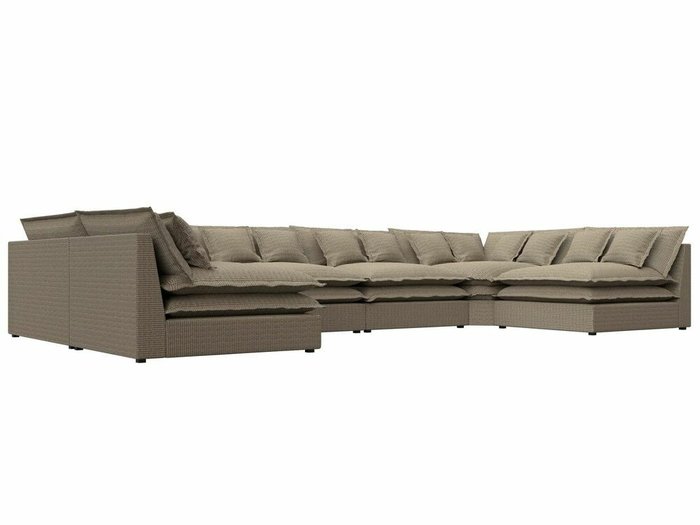 Угловой диван Лига 040 бежево-коричневого цвета   - лучшие Угловые диваны в INMYROOM