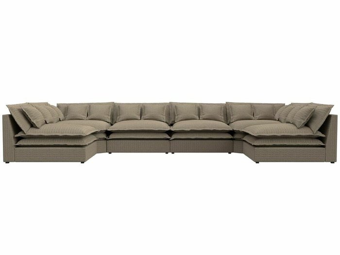 Угловой диван Лига 040 бежево-коричневого цвета   - купить Угловые диваны по цене 138999.0