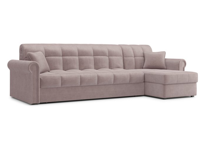 Угловой диван-кровать Палермо 1.8 коричневого цвета