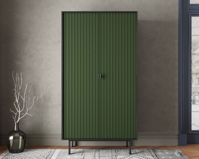 Шкаф четырьмя дверками Emerson зеленого цвета - купить Шкафы распашные по цене 70180.0