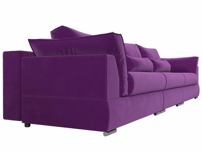 Прямой диван-кровать Пекин Long фиолетового цвета - лучшие Прямые диваны в INMYROOM