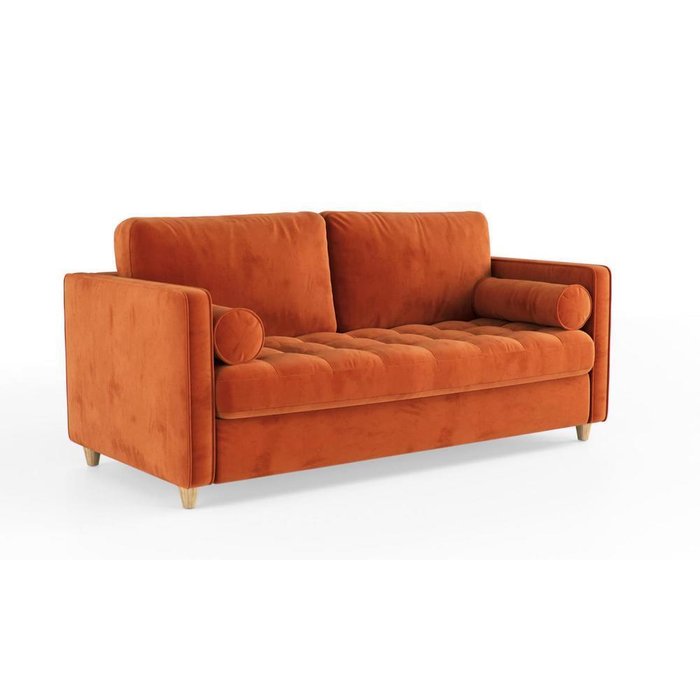 Трехместный раскладной диван Scott SFR  оранжевый - купить Прямые диваны по цене 86800.0