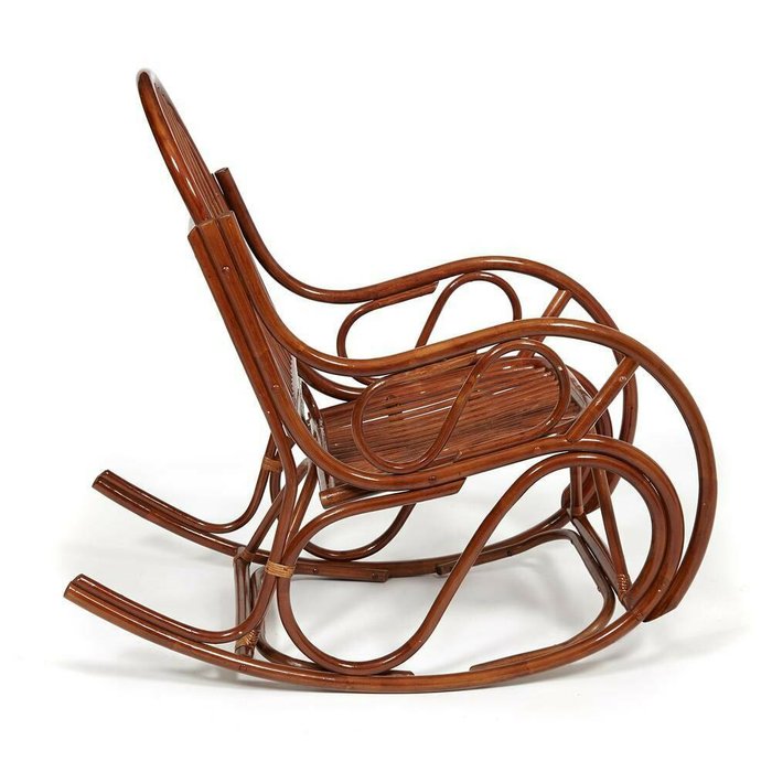 Кресло-качалка Vienna Pecan темно-коричневого цвета - купить Садовые кресла по цене 22280.0