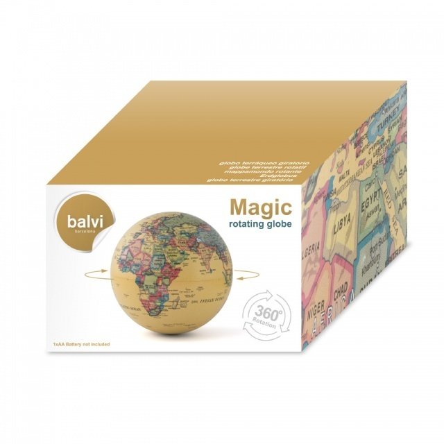Глобус вращающийся Magic 360° бежевого цвета - лучшие Фигуры и статуэтки в INMYROOM Глобус вращающийся Magic 360° бежевого цвета - лучшие Фигуры и статуэтки в INMYROOM