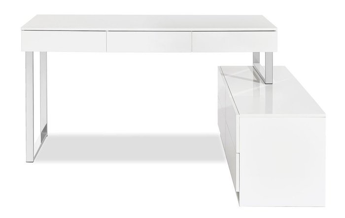 Стол письменный Dresden белого цвета - лучшие Письменные столы в INMYROOM