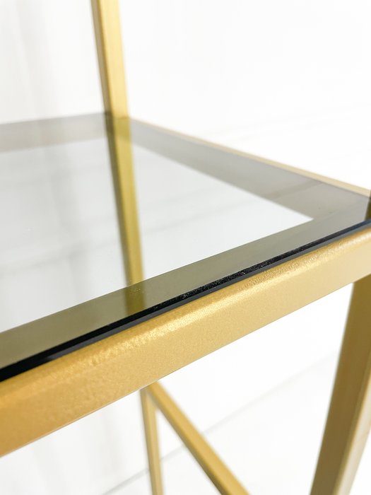 Стеллаж "Demid" золото с тонированным стеклом (2200х1100х300) - купить Стеллажи по цене 51850 Стеллаж "Demid" золото с тонированным стеклом (2200х1100х300) - купить Стеллажи по цене 51850