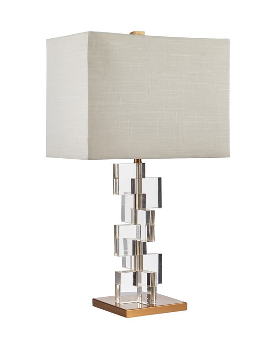 Настольная лампа Руа с белым абажуром - купить Настольные лампы по цене 25480.0