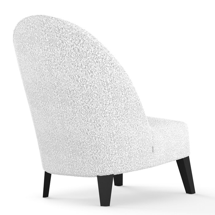 Кресло Ikra из ткани букле белого цвета - лучшие Интерьерные кресла в INMYROOM