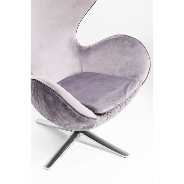 Кресло вращающееся Lounge серого цвета - лучшие Интерьерные кресла в INMYROOM