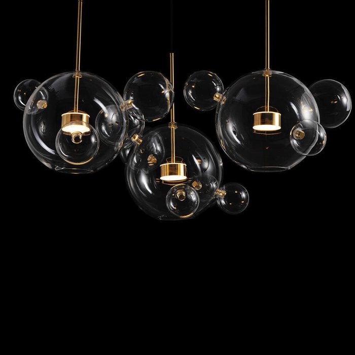 Подвесная люстра Bolle 2027-S3 (стекло, цвет прозрачный) - лучшие Подвесные люстры в INMYROOM