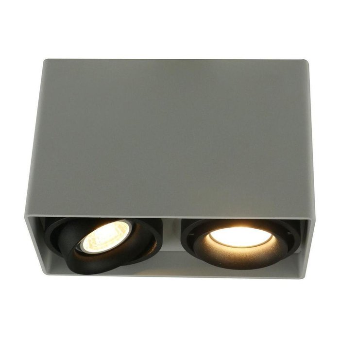 Потолочный светильник из металла серого цвета