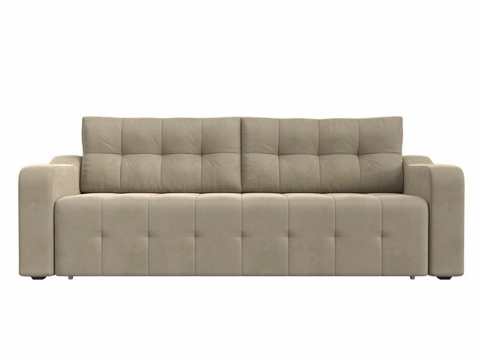 Прямой диван-кровать Лиссабон бежевого цвета - купить Прямые диваны по цене 47999.0