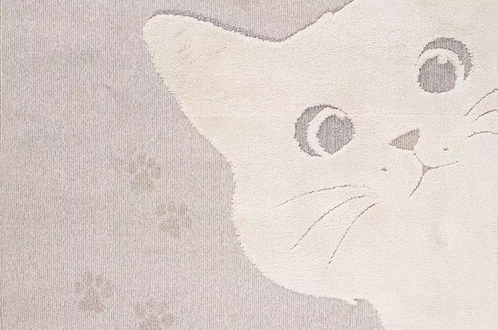 Ковер детский Cats 160x230 бежевого цвета